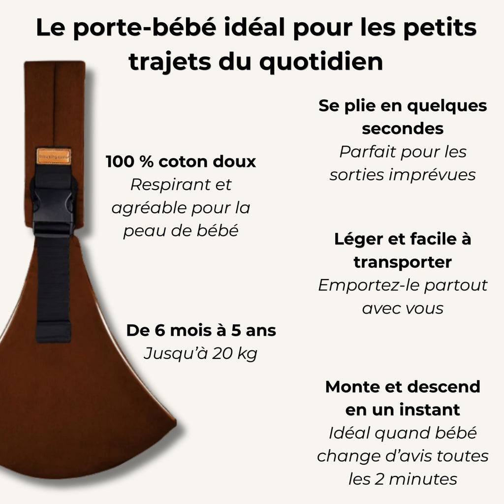 Porte-Bébé Latéral - 100% mains libres