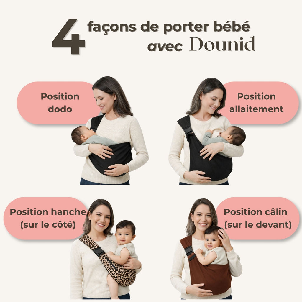 Porte-Bébé Latéral - 100% mains libres