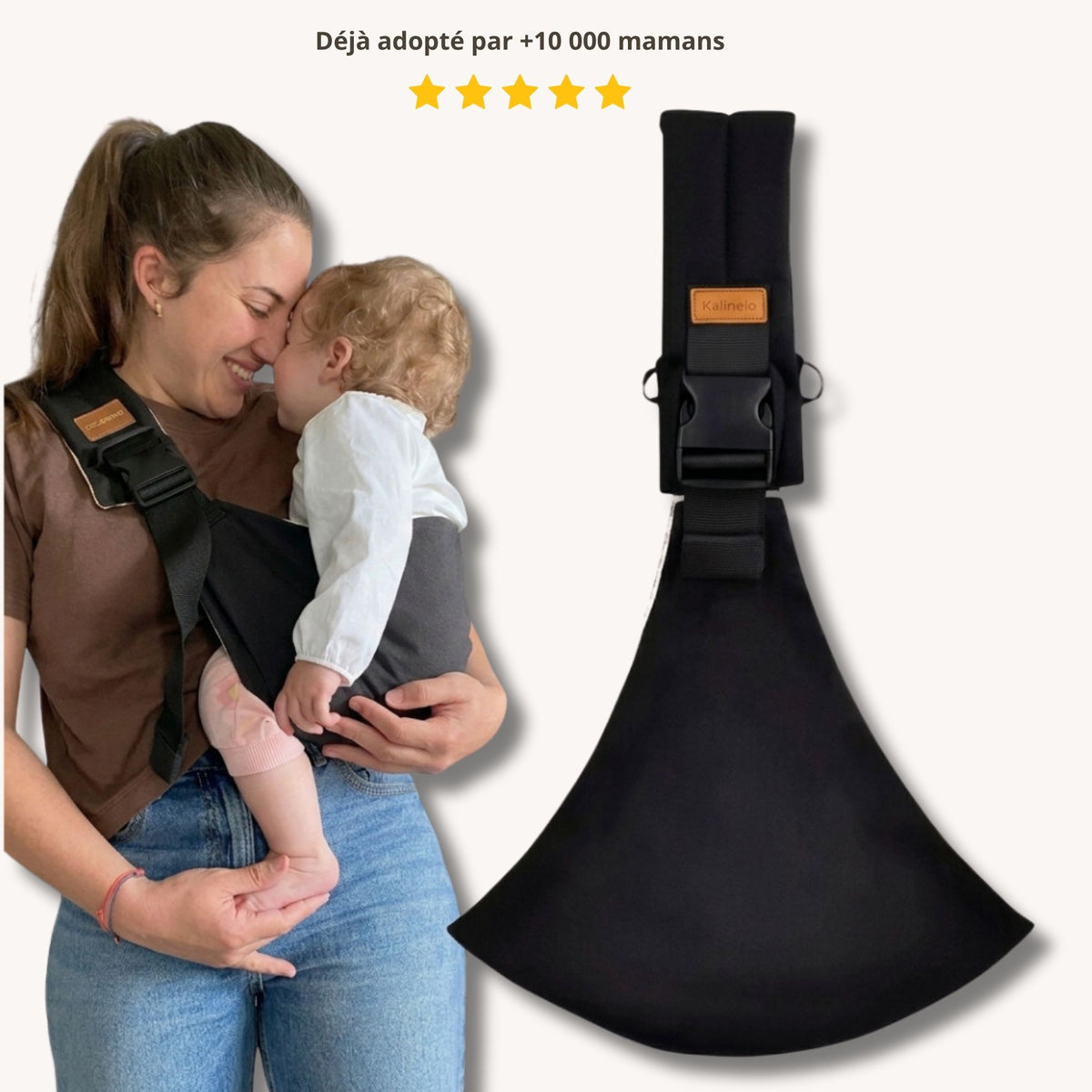 Porte-Bébé Latéral - 100% mains libres