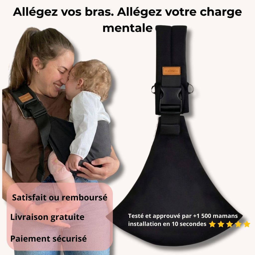 Porte-Bébé Latéral - 100% mains libres
