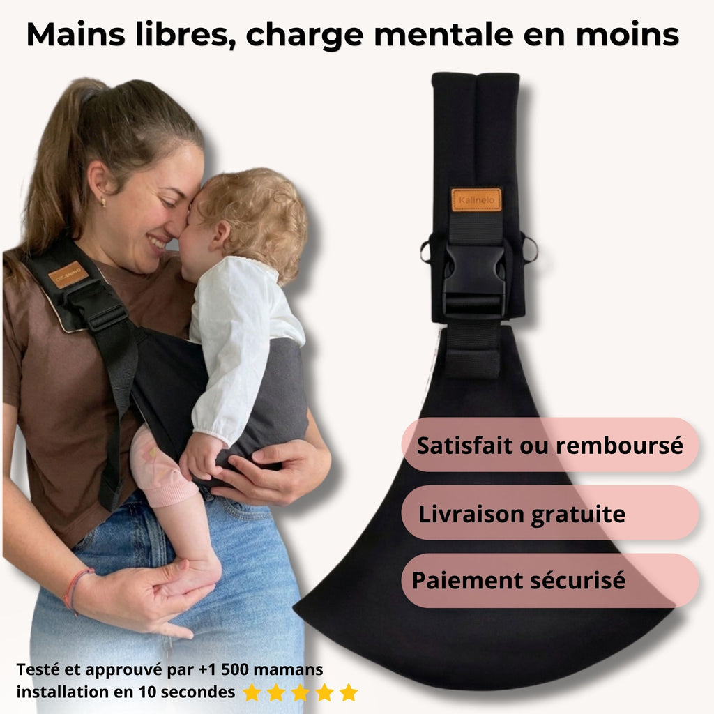 Porte-Bébé Latéral - 100% mains libres