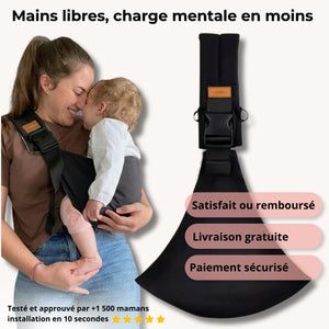 Porte-Bébé Latéral - 100% mains libres
